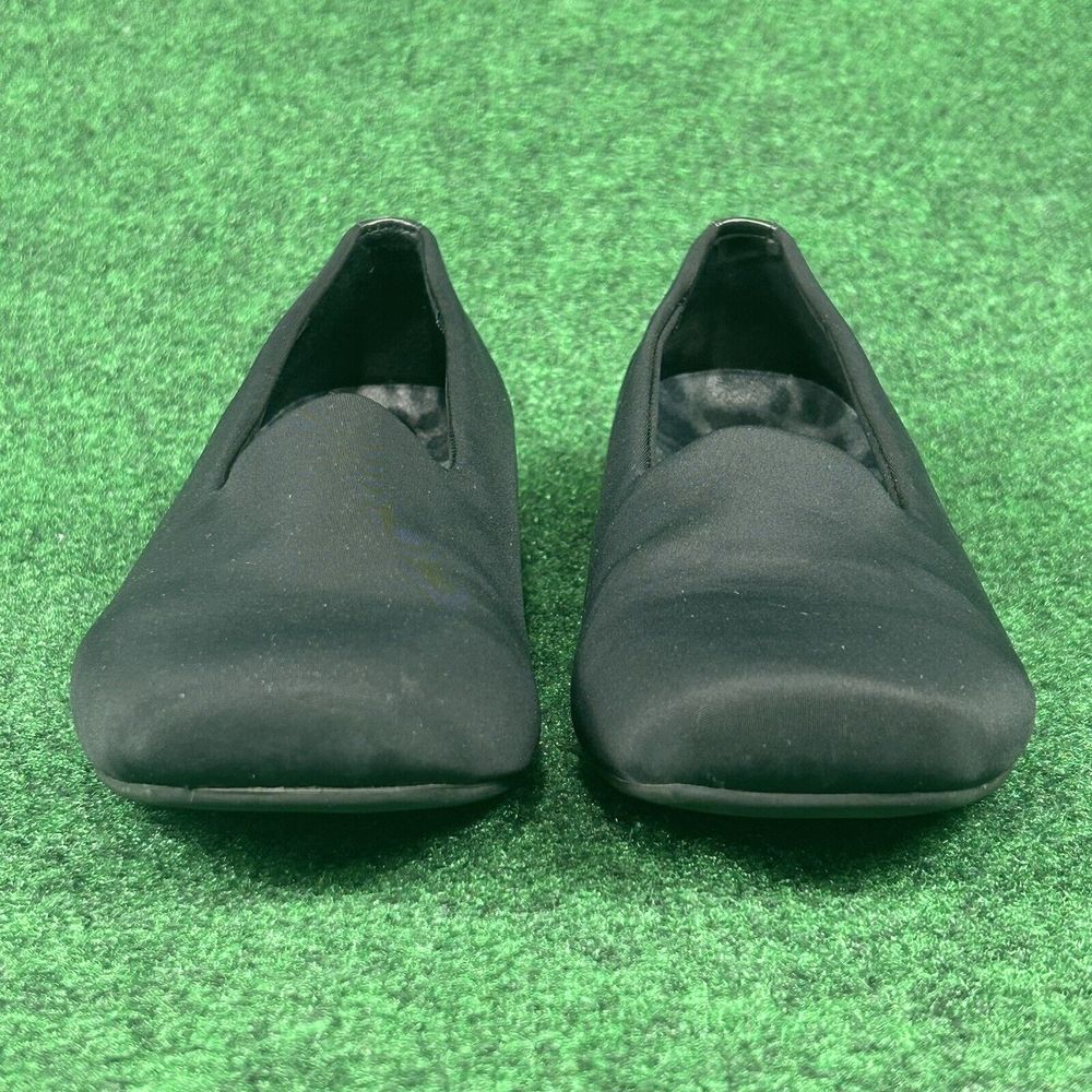 Vionic Powell Demi Wedge Loafer Black Orthaheel Slip on Shoes Womens 10 Low Heel - Picture 4 of 11